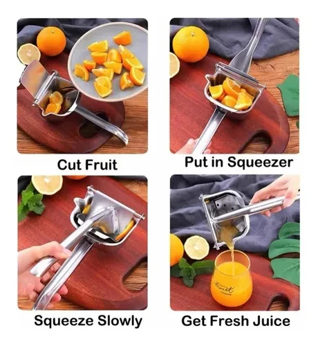 Exprimidor Metálico de Jugo de Fruta